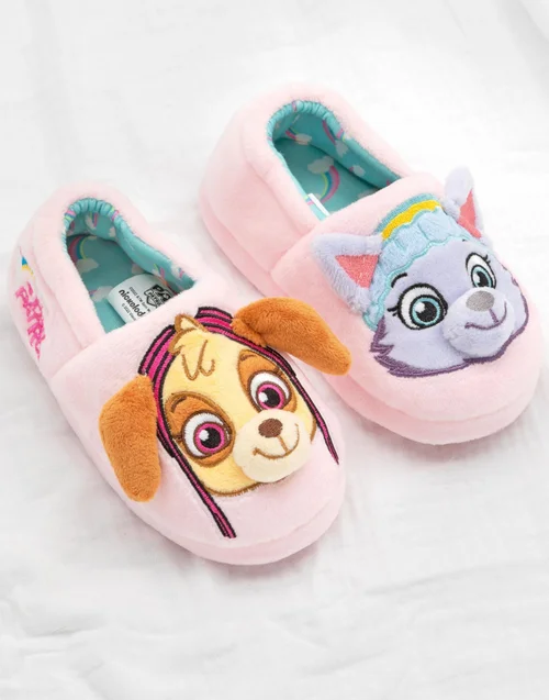 Vanilla Underground Paw Patrol Girls Multicoloured Character Slip On Loafer Slippers (6 - 12 Younger) - Size 11 Infants Footwear Image 2
