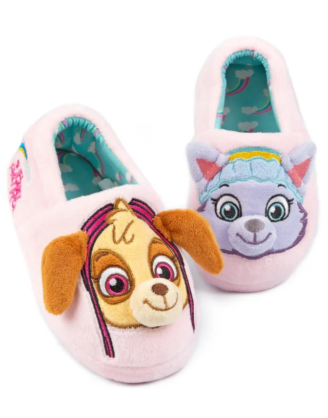 Vanilla Underground Paw Patrol Girls Multicoloured Character Slip On Loafer Slippers (6 - 12 Younger)