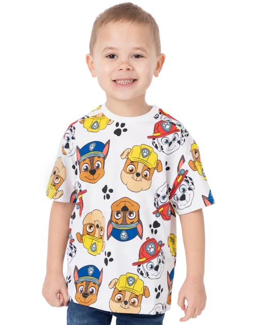 Vanilla Underground Paw Patrol Boys Multicoloured Character Pack of 3 T-Shirts (2 - 7 Years) - Age 2-3 Years Image 2