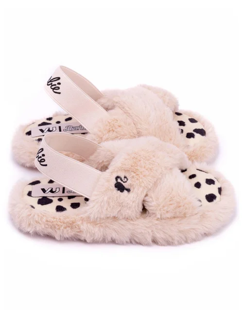 Vanilla Underground Barbie Girls Pink Barbie Logo Slider Slippers (7 Younger - 2 Older) - Size 9 Infants Footwear Image 2