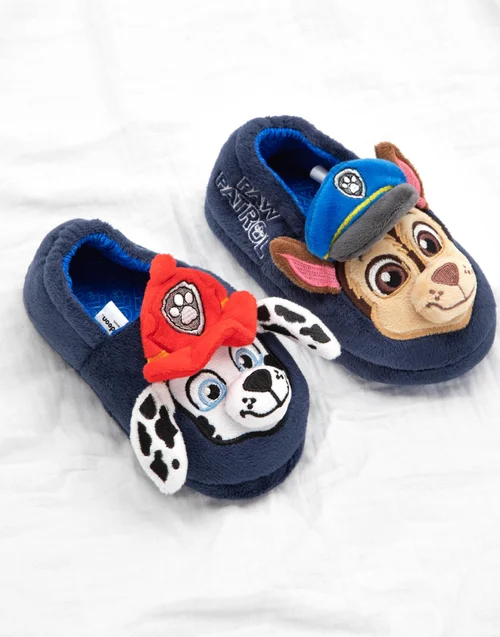 Vanilla Underground Paw Patrol Boys Blue 3D Characters Slip On Loafer Slippers (6 - 12 Younger) - Size 8 Infants Footwear Image 2
