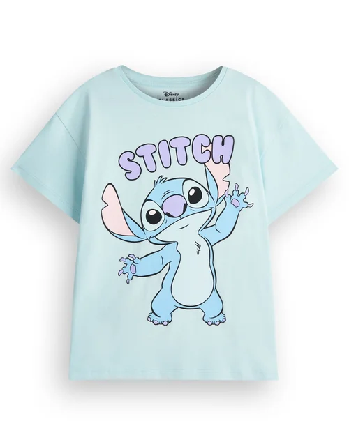 Vanilla Underground Disney Girls Multicoloured Stitch & Angel 2 Pack T-Shirts (5 - 14 Years) - Age 13-14 Years Image 3