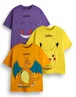 Vanilla Underground Pokemon Boys Multicoloured Character Pack of 3 T-Shirts (4 - 14 Years) - Age 5-6 Years Image 1