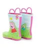 Vanilla Underground Peppa Pig Kids Multicoloured Play Days Wellington Boots with Handles (4 - 10 Younger) - Size 9 Infants Footwear Image 2