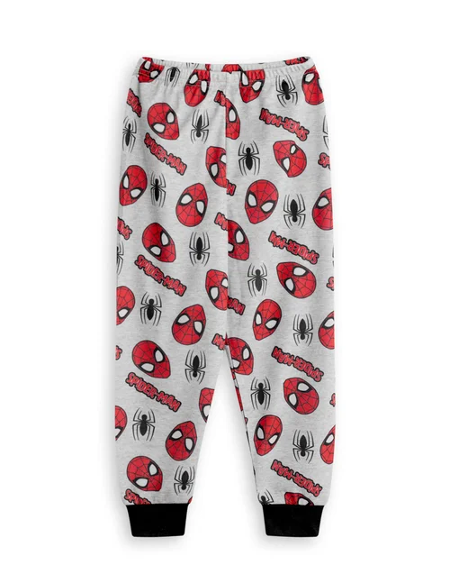 Vanilla Underground Marvel Boys Red Character Face Pyjama Set (2 - 10 Years) - Age 2-3 Years Image 4