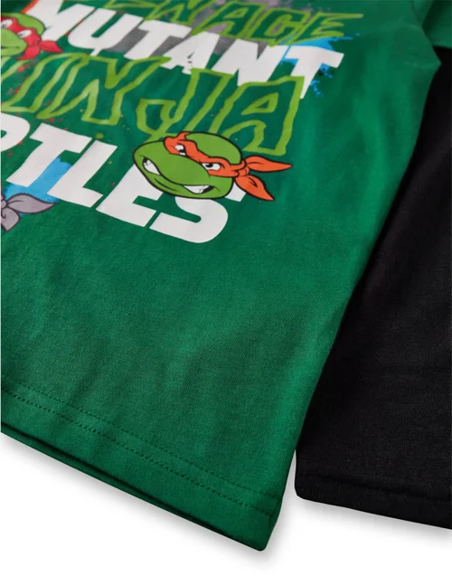 Ninja Turtles Boys Green Long Sleeved T-Shirt (3 - 10 Years) - 096 Image 3