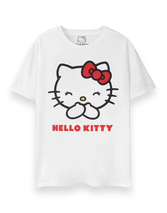 Hello Kitty White Classic Short Sleeved T-Shirt