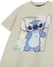 Vanilla Underground Disney Lilo & Stitch Girls Beige Big Stitch T-Shirt (3 - 14 Years) - Age 11-12 Years Image 5