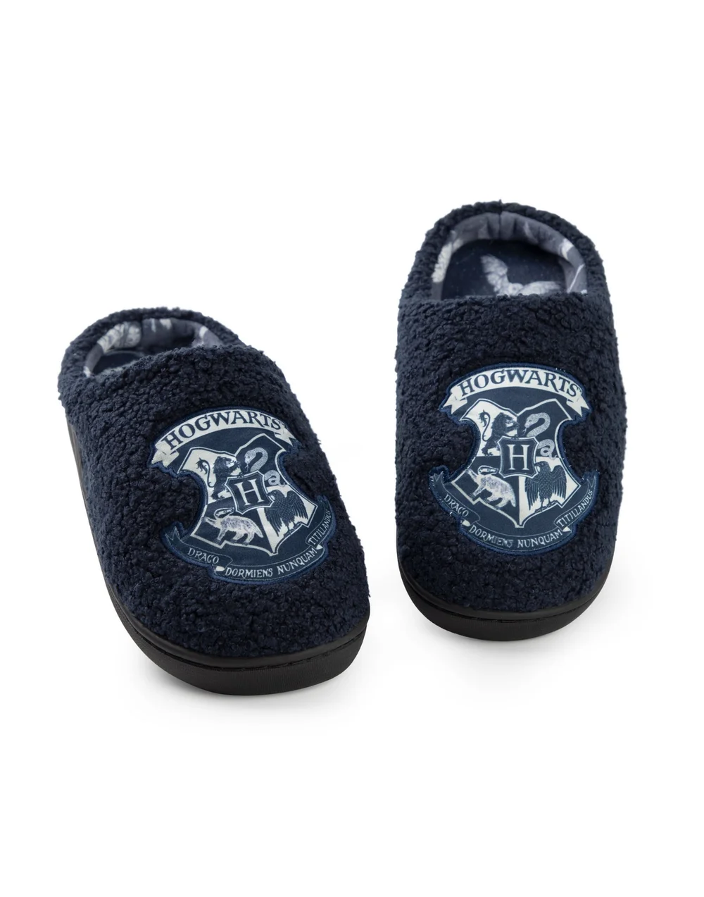 Vanilla Underground Harry Potter Womens Blue Hogwarts Mule Slippers - Size 7-8 Image 1