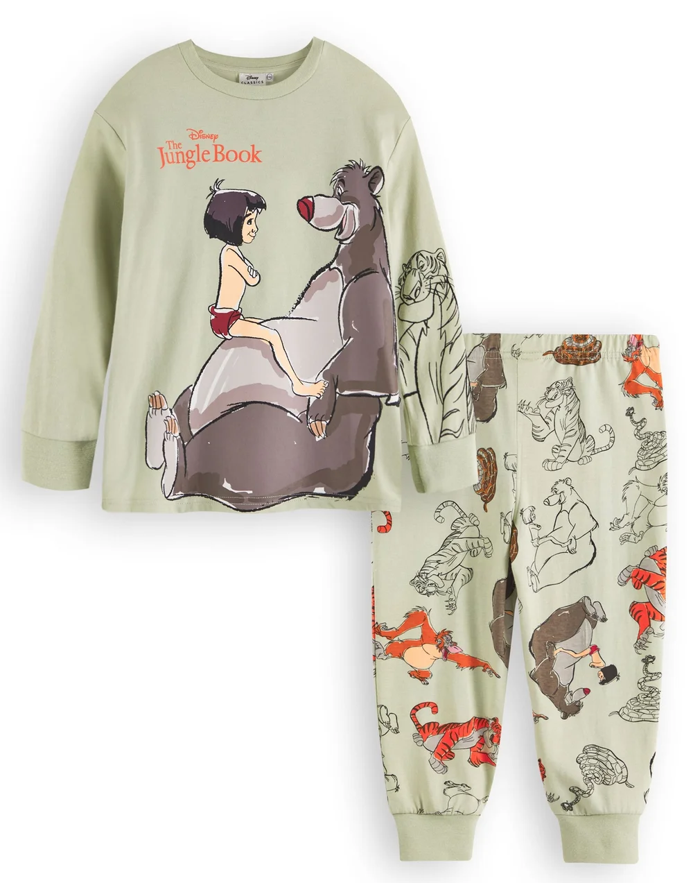 Vanilla Underground Disney The Jungle Book Boys Blue Mowgli Baloo Pyjama Set (12 Months - 6 Years) - 18 - 24 Months Image 1