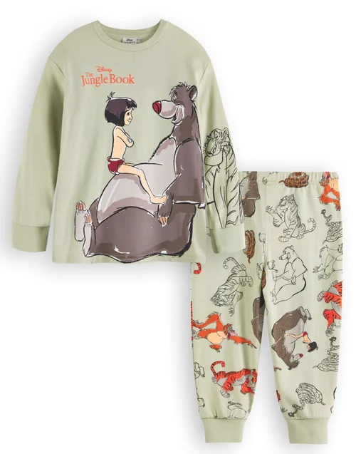 Vanilla Underground Disney The Jungle Book Boys Blue Mowgli Baloo Pyjama Set (12 Months - 6 Years) - 18 - 24 Months Image 1