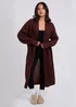 Urban Bliss Chocolate Chunky Longline Cardigan - Medium Image 2