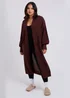 Urban Bliss Chocolate Chunky Longline Cardigan - Medium Image 1