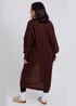 Urban Bliss Chocolate Chunky Longline Cardigan - Medium Image 4