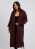 Urban Bliss Chocolate Chunky Longline Cardigan - Medium Image 3