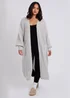 Urban Bliss Grey Chunky Longline Cardigan - Medium Image 2