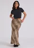 Urban Bliss Brown Snake Bias Cut Skirt - Size 16 Image 3