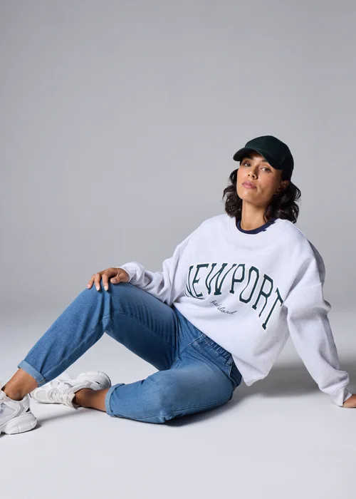 Mid Wash Paperbag Jeans - Size 8 Image 2