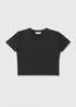 Girls Black Sculpt T-Shirt (7-15yrs) - Age 7 Years Image 1