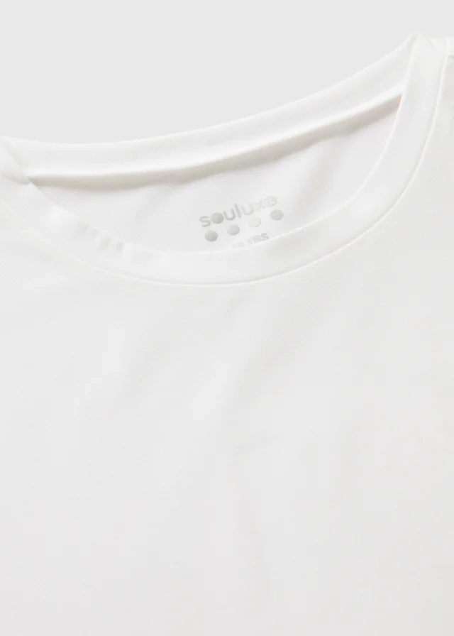 Girls White Soft Touch T-Shirt (7-15yrs)