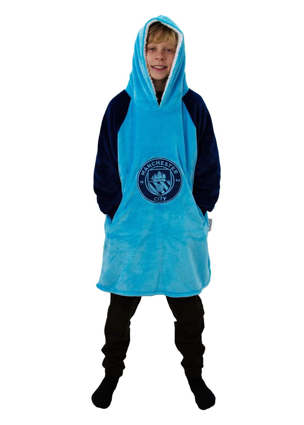 Manchester City Wearable Hooded Fleece - Medium Image 2