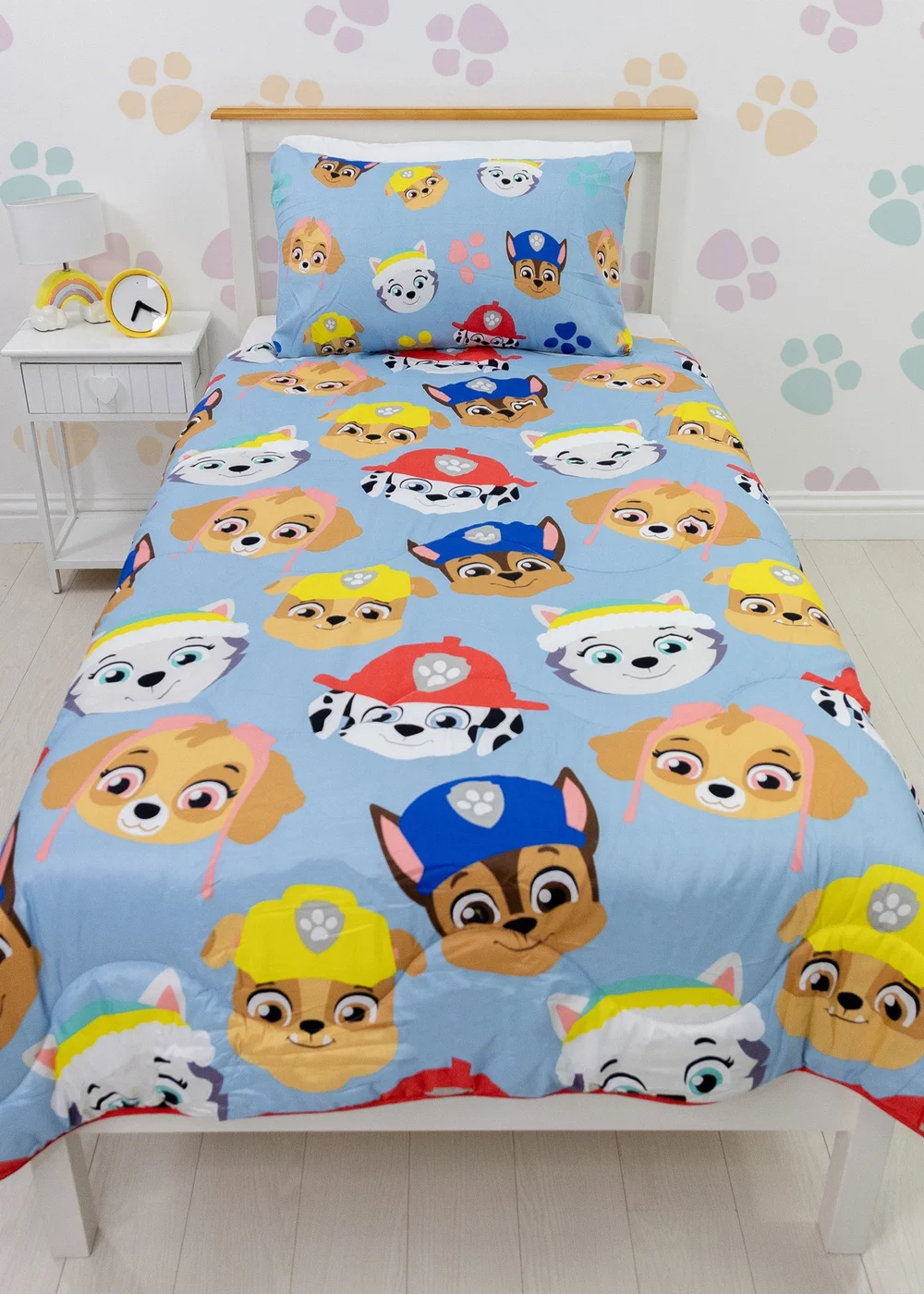 Paw Patrol Bold Coverless Quilt Duvet Cover Set - Single Image 1