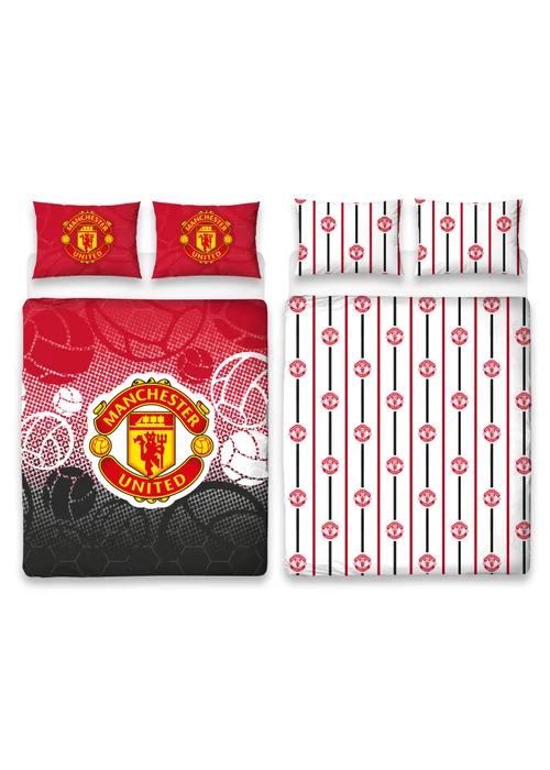 Manchester United FC Reversible Duvet Cover Set - Single Image 4
