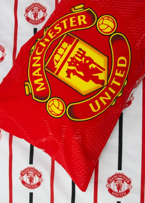Manchester United FC Reversible Duvet Cover Set - Single Image 3