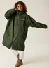 Regatta Dark Khaki Adult Waterproof Robe with Hydrafort Technology - L/XL Image 1