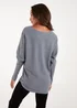 Blue Vanilla Grey Embellished Cat Jumper - Small/Medium Image 4