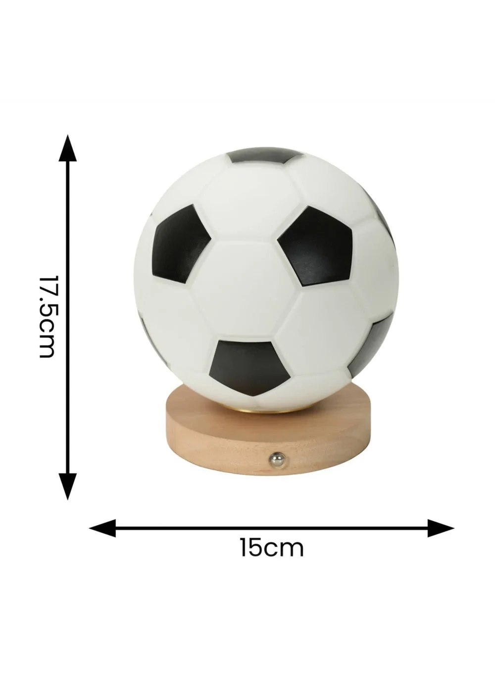 ValueLights Dougie Rechargeable Football Table Lamp - One Size Image 6