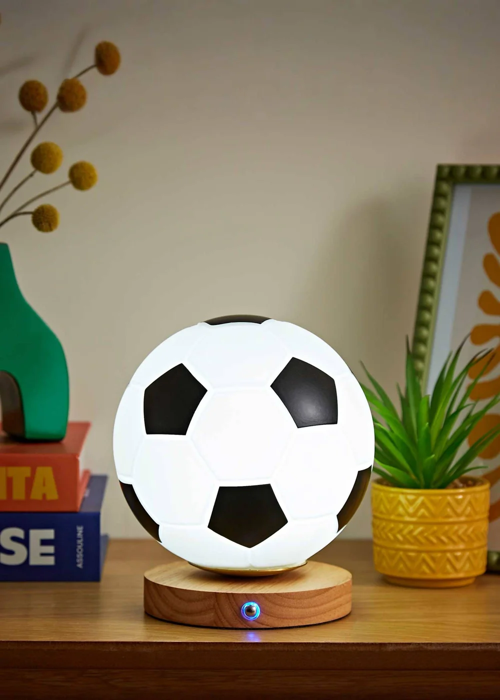 ValueLights Dougie Rechargeable Football Table Lamp - One Size Image 1