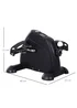 HOMCOM Mini Exercise Bike Portable Pedal Manual Machine Indoor Fitness Black - One Size Image 3