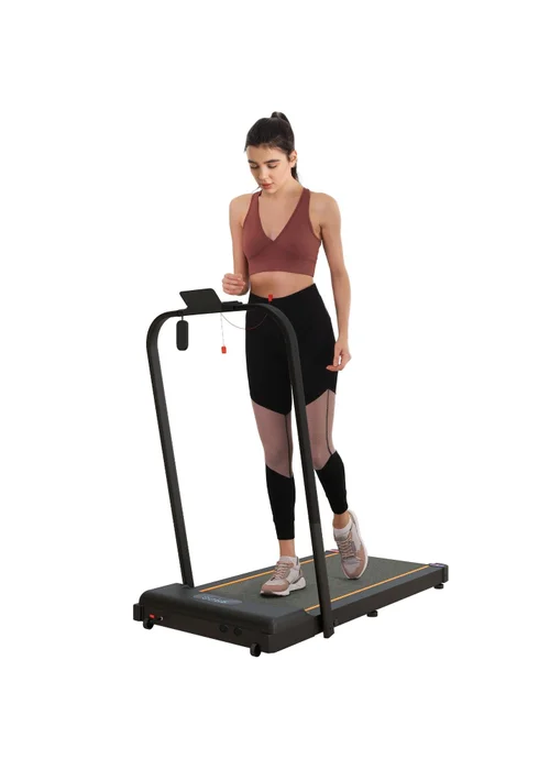 SPORTNOW 2.5HP Folding Treadmill Walking Pad w/ LED Display Orange - One Size Image 1
