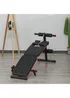 HOMCOM Foldable Sit Up Bench 5-Level Adjustable Core Workout - One Size Image 2