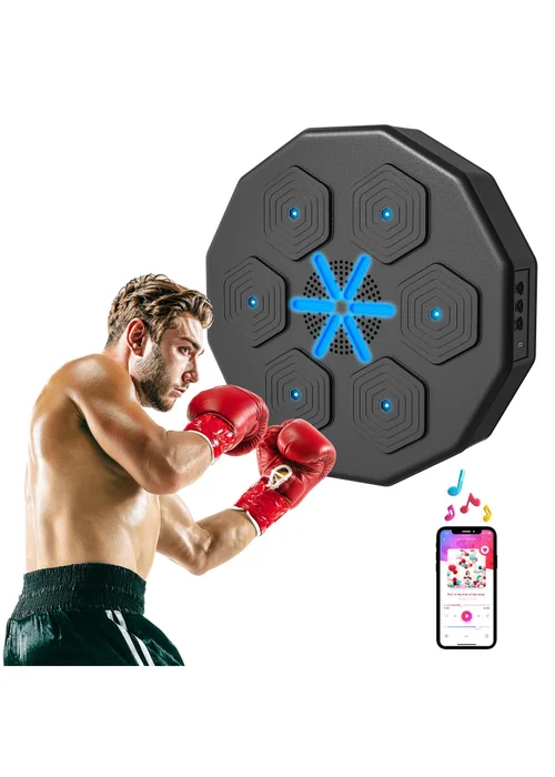 SPORTNOW Smart Music Boxing Machine with Bluetooth Connection & LED Light - One Size Image 1