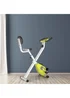 HOMCOM Yellow Magnetic Resistance Exercise Bike Foldable LCD Adjustable Seat - One Size Image 2