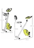 HOMCOM Yellow Magnetic Resistance Exercise Bike Foldable LCD Adjustable Seat - One Size Image 3