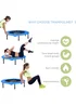 HOMCOM Fitness Trampoline Exercise Max Load Blue - One Size Image 5