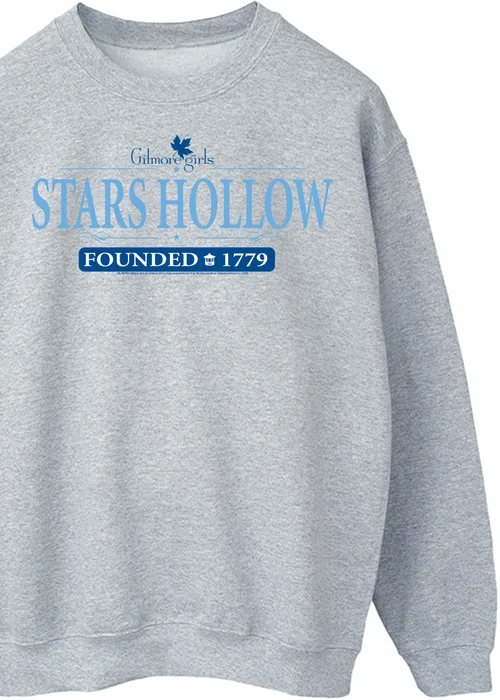 Gilmore Girls Stars Hollow Heather Grey Sweatshirt - 5XL Image 2