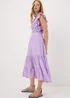 Lilac Frill Midi Dress - Size 18 Image 1