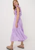 Lilac Frill Midi Dress - Size 18 Image 2