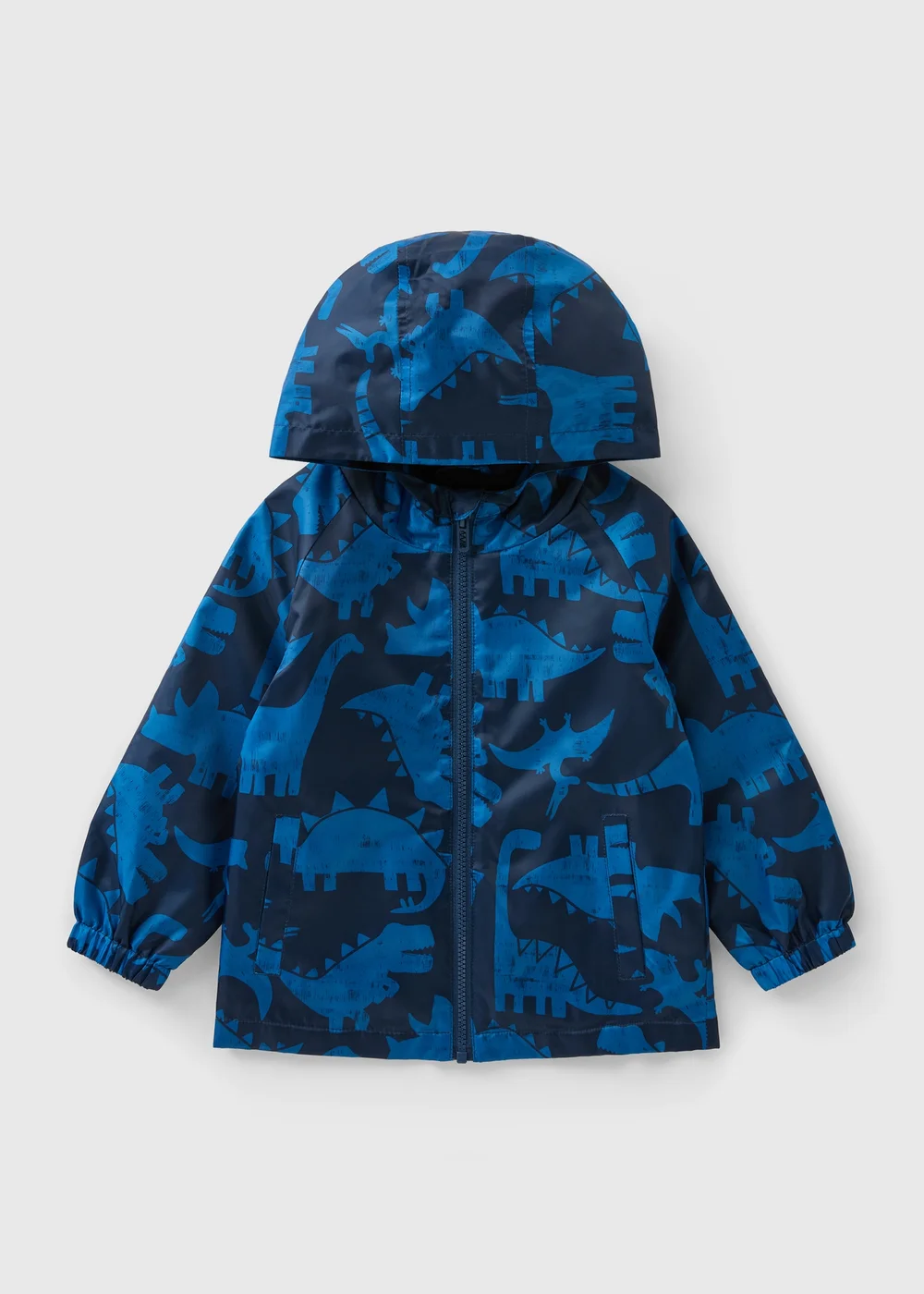 Boys Navy Dinosaur Raincoat (1-7yrs) - 1 to 1 half years Image 1