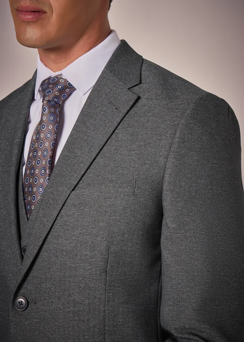 Taylor & Wright Aston Charcoal Tailored Fit Suit Jacket - 40 Chest Long Image 3