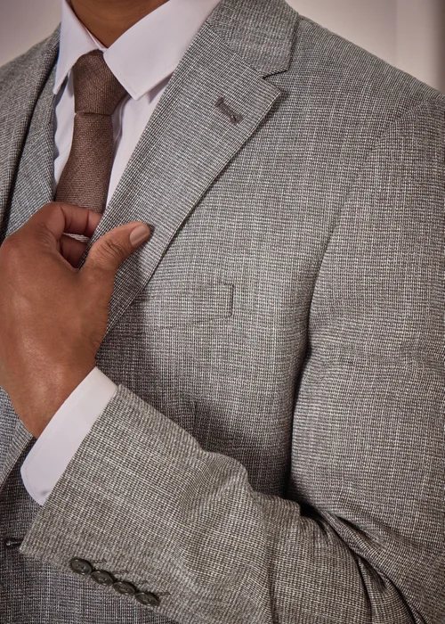 Taylor & Wright Bourton Brown Tailored Suit Jacket - 40 Chest Long Image 3