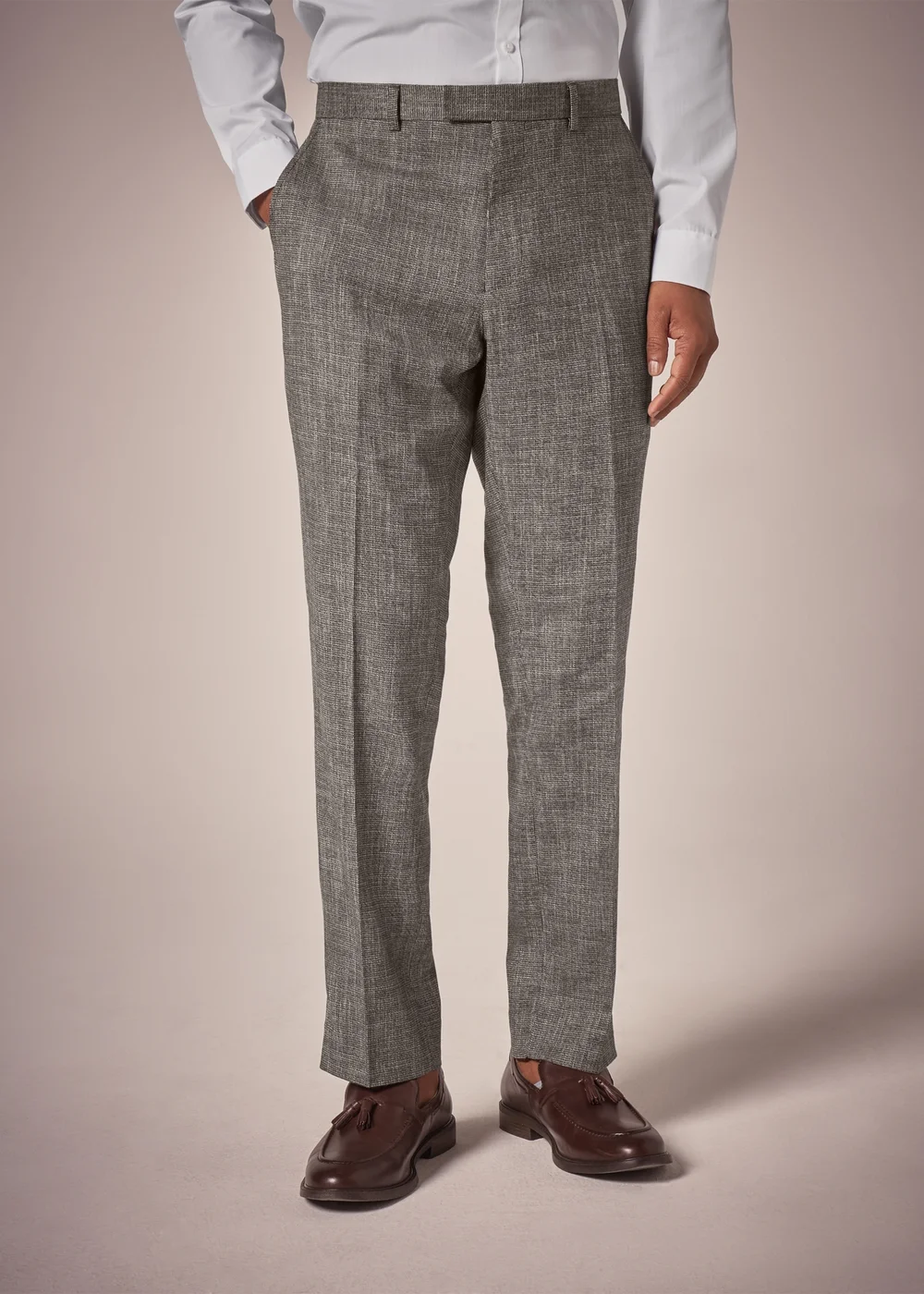 Taylor & Wright Bourton Brown Tailored Trousers - 26 Waist 29 Leg Image 1