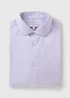 Taylor & Wright Lilac Textured Regular Fit Shirt - Small Image 5