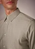 Taylor & Wright Stone Puppytooth Slim Fit Shirt - Small Image 4
