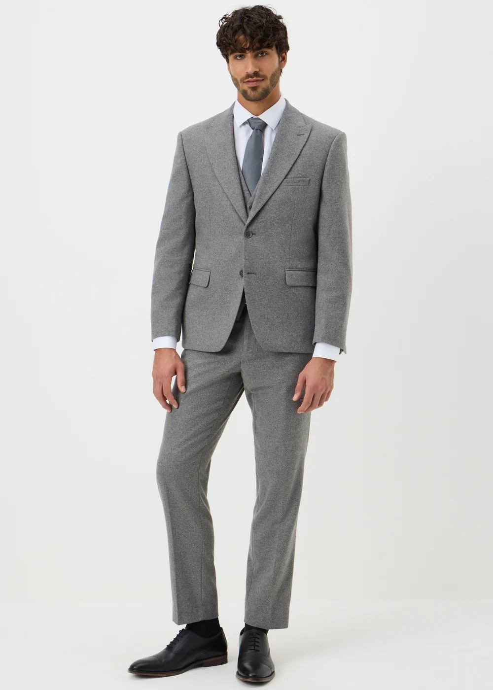Taylor & Wright Berkeley Grey Tailored Fit Suit Jacket - 52 Chest Short Image 1