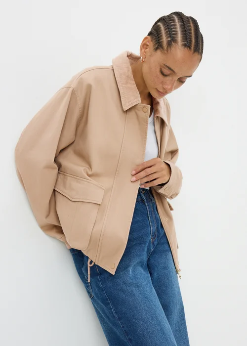 Beige Utility Barn Jacket - 8 Image 1